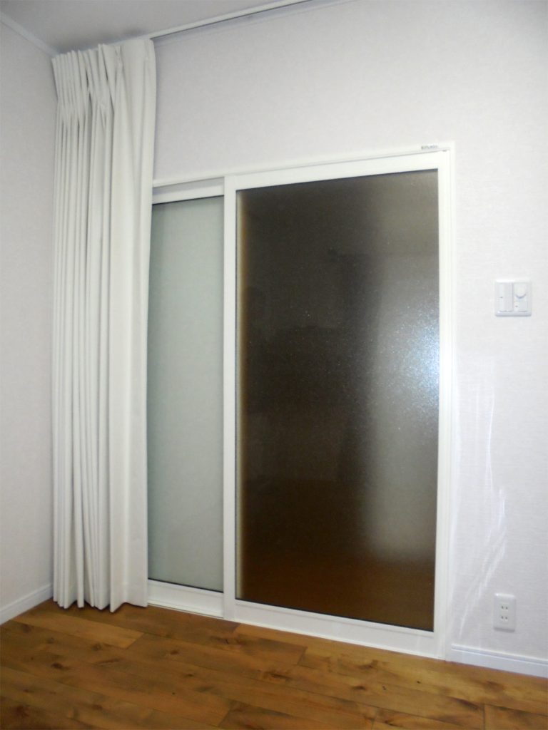 室内防音引き戸（内窓プラスト）設置　施工後