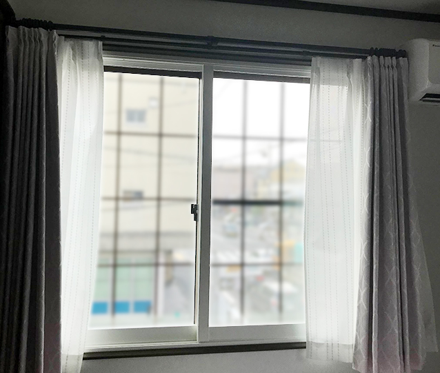 内窓プラスト＆防音合わせガラス　施工後