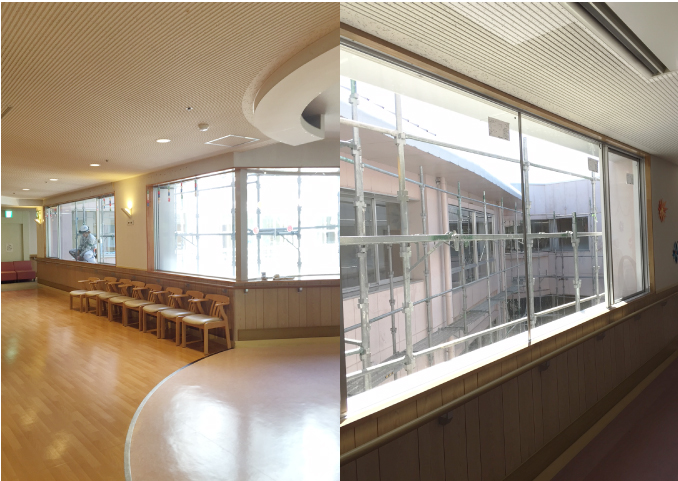 断熱ガラス交換・入替による省エネ改修リフォームの導入事例・・・岐阜県 A介護施設様